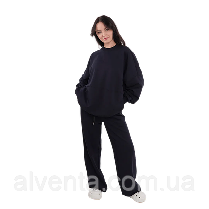 Костюм тринитка Oversize з палаццо, Темно-синій (розмір S/M, L/XL), фото 1