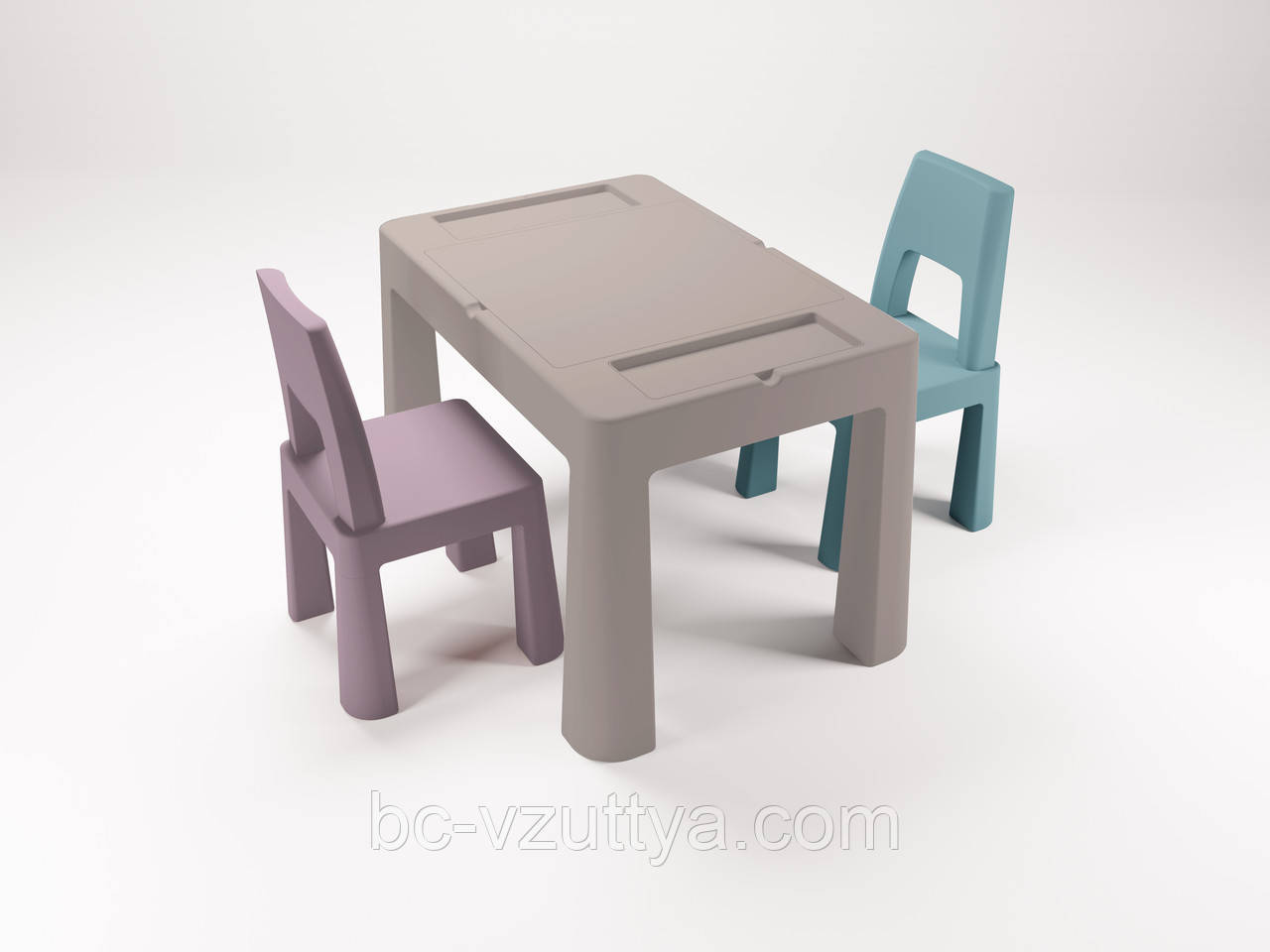 Комплект меблів TEGGI MULTIFUN+2 стільця stone/heather/turquoise