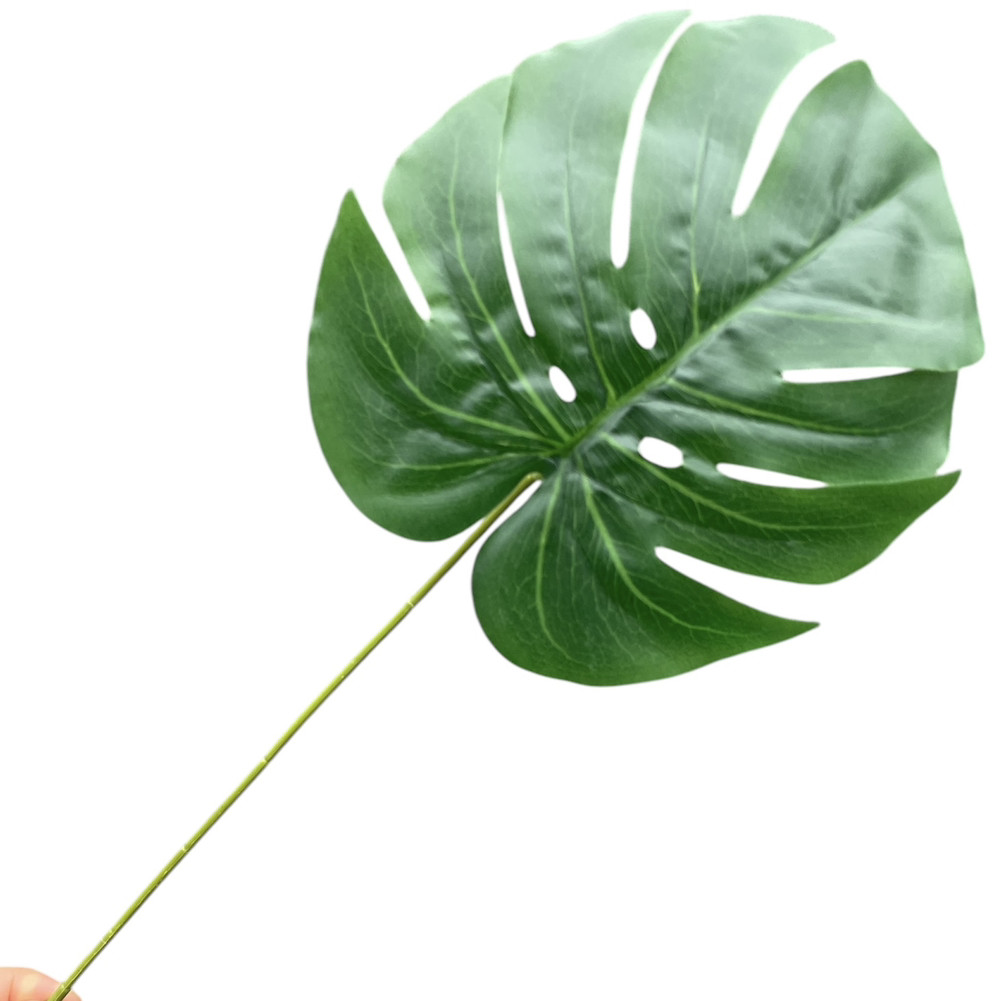 Штучний лист монстера силікон 44 см, фото 1