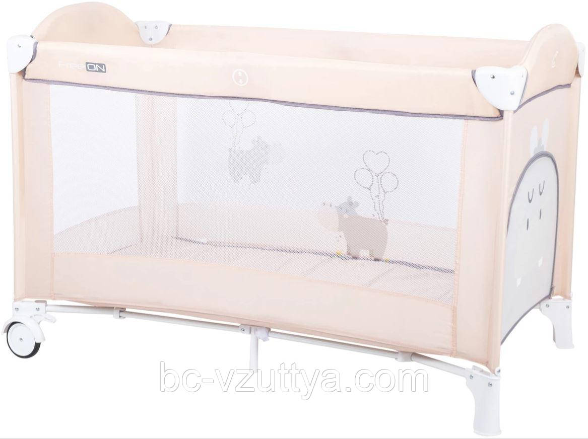 Ліжко-манеж дитяче FreeON Balloon hippo Beige
