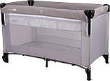 Ліжко-манеж дитяче FreeON Bedside з другим ярусом, grey, фото 2