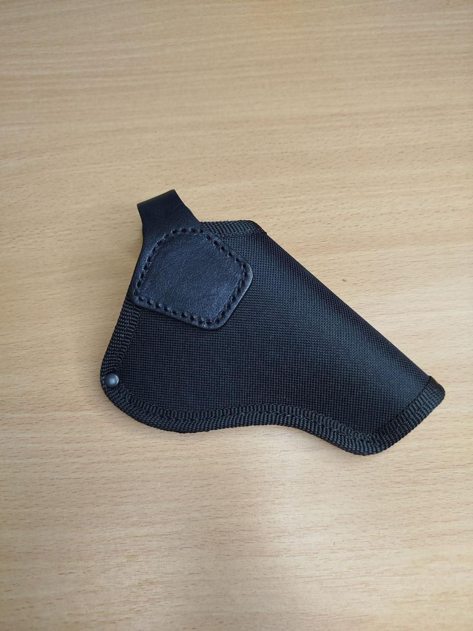 Кобура Револьвер 3 поясна (cordura1000d/шкіра, чорна)