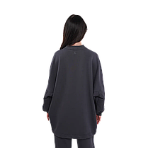 Костюм тринитка Oversize з палаццо, Графіт (розмір S/M, L/XL), фото 4