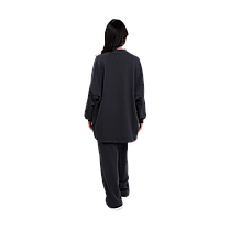 Костюм тринитка Oversize з палаццо, Графіт (розмір S/M, L/XL), фото 5