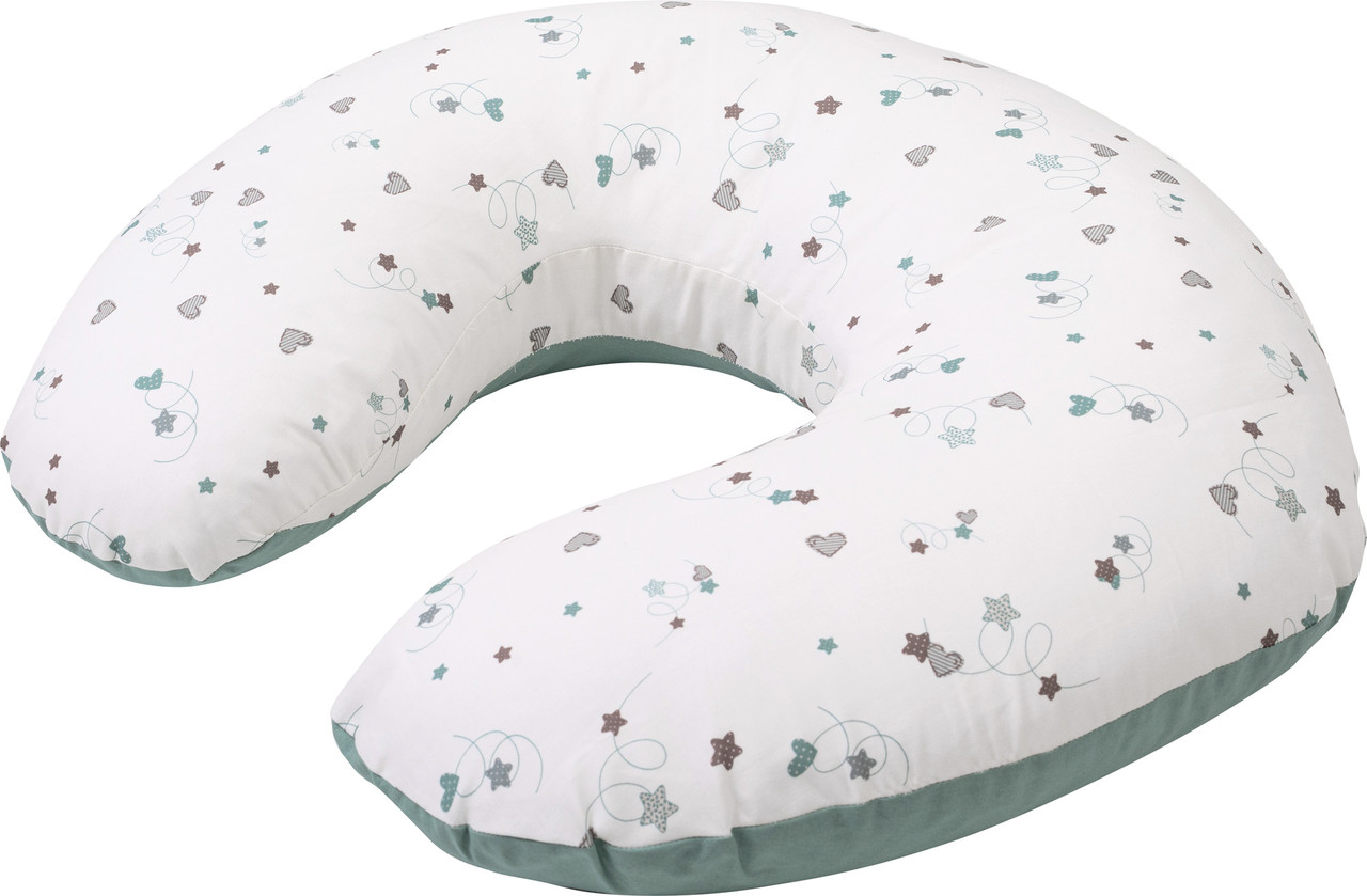 Подушка Bubaba by FreeON GREEN STARS 70х60 см, white - green, фото 1