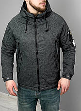 Чоловіча куртка Stone Island весна осінь демісезонна куртка Стон Айленд із капюшоном, фото 6