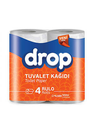 Туалетний папір DROP 2-шаровий, 4 шт./1уп, фото 1