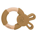 Прорізувач FreeON силіконовий зайчик, охра, фото 2