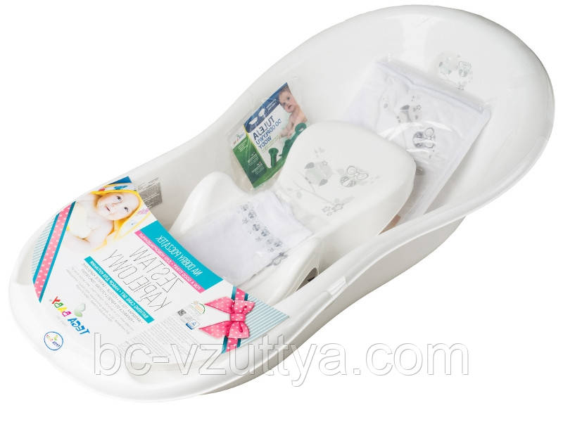 Ванна з набором аксесуарів TEGA BABY OWL 102 см white
