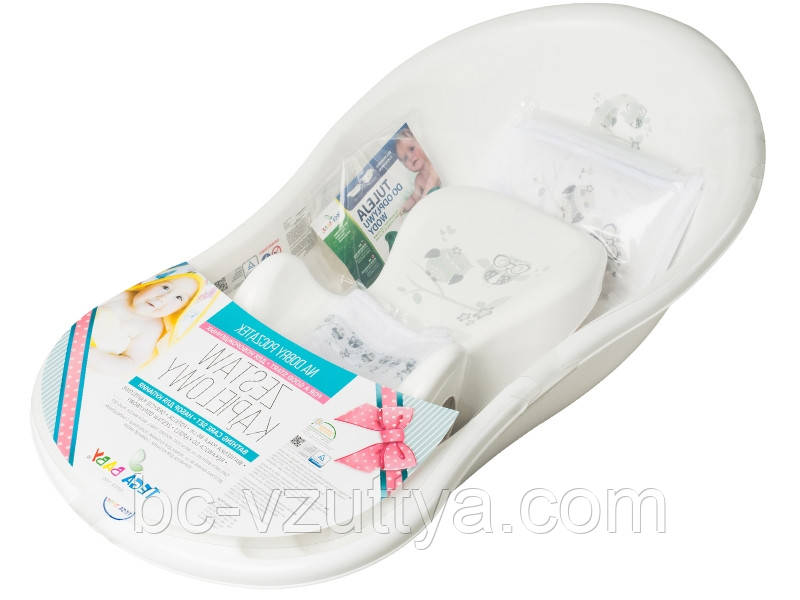 Ванна з набором аксесуарів TEGA BABY OWL 86 см white