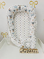 Кокон, гніздечко для новонародженого, кокон позиціонер для дитини, кокон для сну Angelok-child