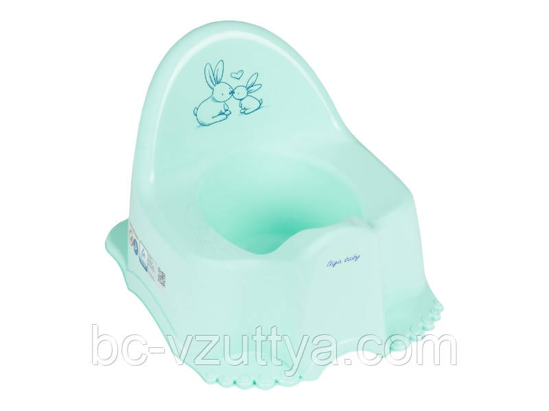 Горщик дитячий Bunny mint, фото 1