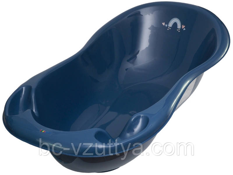 Ванна дитяча зі зливом LUX METEO 102 см navy