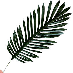 Штучний лист пальми 50 см силікон