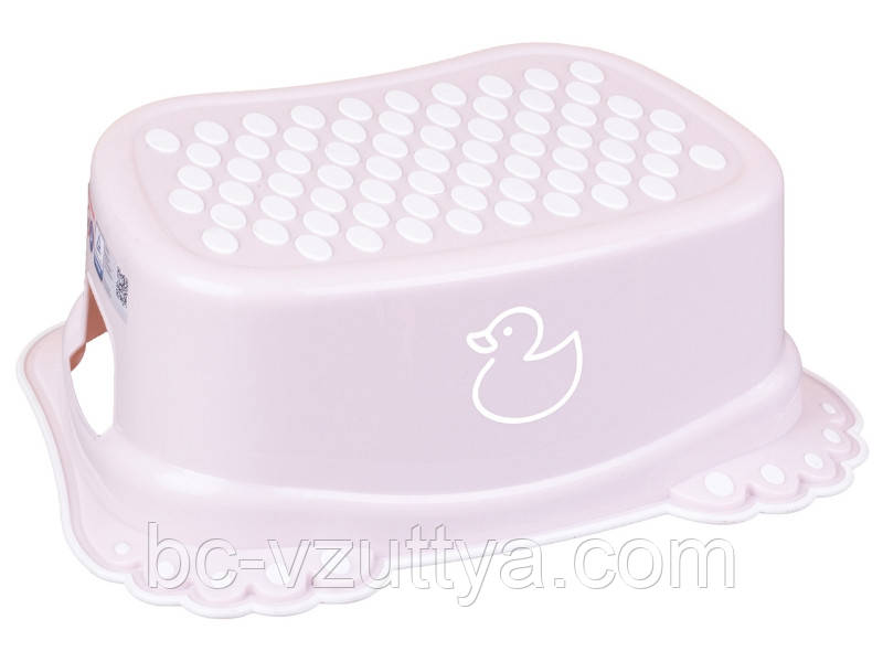 Сходинки дитячі антиковзкі у ванну DUCK light pink