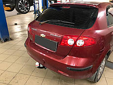 Фаркоп Chevrolet Lacetti H/B (Шевроле Лачеті хетчбек) без підрізу бампера, фото 3