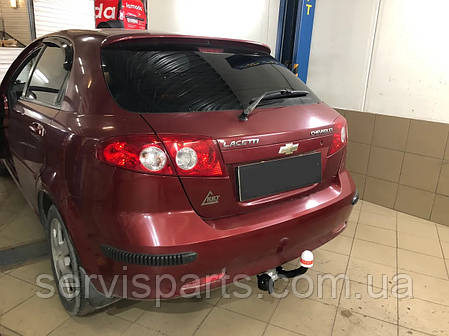 Фаркоп Chevrolet Lacetti H/B (Шевроле Лачеті хетчбек) без підрізу бампера, фото 1