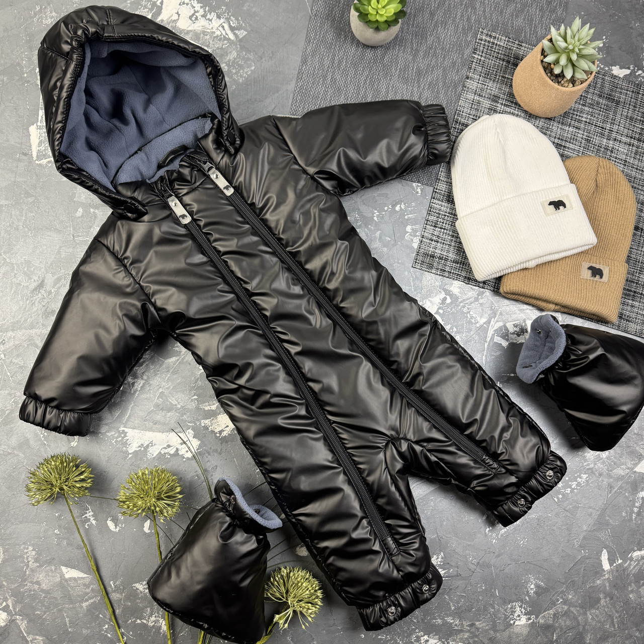 Комбінезон дитячий демісезонний BEWARM Biruang Royal Black
