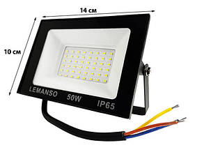 Світлодіодний прожектор, Lemanso 6500 K, 50 Вт., фото 2