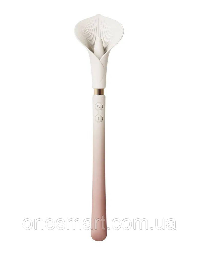 Вібромасажер Zalo Calla Blossom Pink для масажу та релаксації жіночий стильний та потужний, фото 1