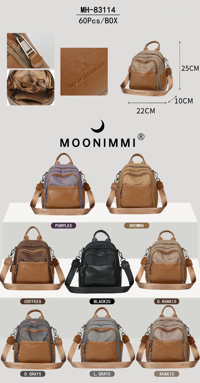 Рюкзак жіночий комбінований - штучна шкіра + нейлон!, фото 1