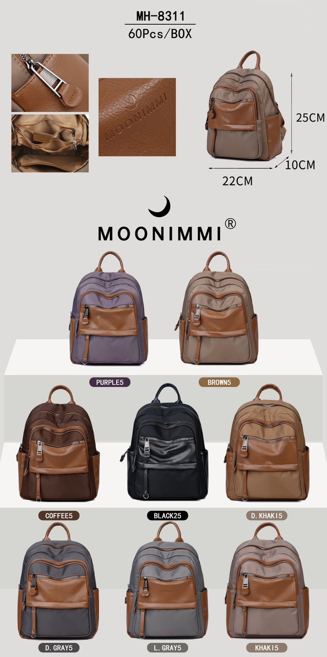 Рюкзак жіночий комбінований - штучна шкіра + нейлон!, фото 1