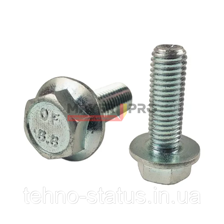 91063102-M, 91063102, Болт DIN 6921 M8x16 10.9 цинк платковий зубчастий