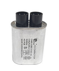 Високовольтний конденсатор 0.90 uF 2100V (клеми 3+3) для мікрохвильової печі