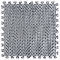 Модульна підлога пазл Сірий Срібло 600×600×10 мм підлогове покриття м’яка підлога ЕВА панелі-пазли SW-00002660