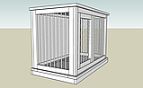 Креслення клітки для собаки 1000х550х700 мм., фото 5