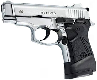 Стартовий пістолет Stalker 2914 Shiny Chrome Сигнальний пістолет Шумовий пістолет