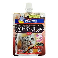 CattyMan Creamy Salmon КЕТТІМЕН ВЕРШКОВЕ ПЮРЕ З ЛОСОСЕМ рідкі ласощі для котів