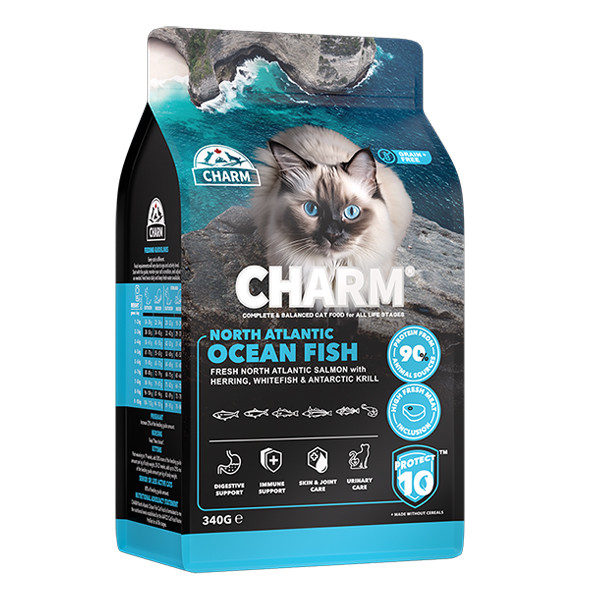 Charm North Atlantic Ocean Fish ЧАРМ ПІВНІЧНОАТЛАНТИЧНА РИБА сухий беззерновий холістик корм для котів, фото 1