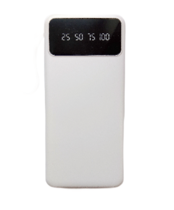 Power Bank 20000 mAh павербанк з екраном LVR 015 (White)-LВR