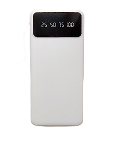 Power Bank 20000 mAh павербанк з екраном LVR 015 (White)-LВR