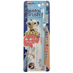 DoggyMan Gentle Dog Toothbrush Short ДОГГІМЕН ЗУБНА ЩІТКА КОРОТКА для чищення зубів собак малих порід