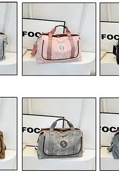 Сумка спортивна дорожня на блискавці з довгим ремінцем в різних кольорах Ares