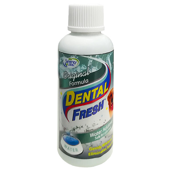 SynergyLabs Dental Fresh СИНЕРДЖІ ЛАБС СВІЖІСТЬ ЗУБІВ рідина від зубного нальоту і запаху з пащі собак і котів, фото 1