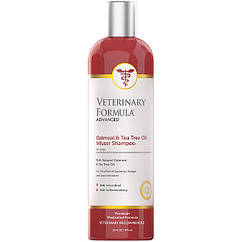 Veterinary Formula Advanced Oatmeal & Tea Tree Oil Shampoo ВЕТЕРИНАРНА ФОРМУЛА ЗВОЛОЖУВАЛЬНИЙ лікувальний шампунь для собак,