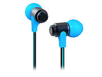 Наушники проводные с микрофоном Wallytech WHF-116 Blue