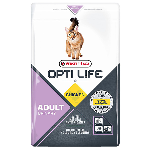 Opti Life Urinary ОПТІ ЛАЙФ УРІНАРІ беззерновий сухий суперпреміум корм для котів, схильних до сечокам’яної хвороби, фото 1
