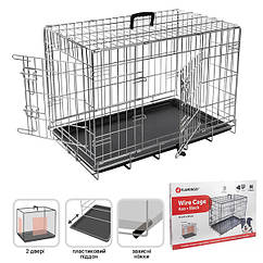 Flamingo Wire Cage Keo Silver ФЛАМІНГО КЕО СІЛЬВЕР КЛІТКА 2-х дверна для собак