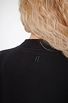 Костюм тринитка Oversize з палаццо, Чорний (розмір S/M, L/XL), фото 6