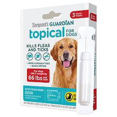 Sergeant’s Guardian Dogs СЕРЖАНТС ГАРДІАН краплі від бліх, кліщів, комарів для собак от 30кг, 6мл