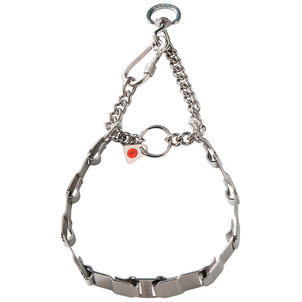 Sprenger NeckTech Fun with Assembly Chain СПРЕНГЕР НЕКТЕК ФАН пластинчастий нашийник-мартингал для собак, гвинтовий карабін,
