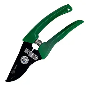 Секатор садовий із пластиковими рукоятками Сталь 180 мм