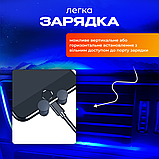 Автомобільний тримач для гравітаційного AWparts підставка для телефону в машині від 65 мм до 80 мм Чорний, фото 3