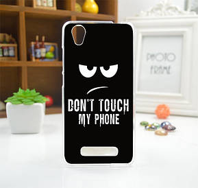 Силіконовий чохол на ZTE Blade X3 A452 з картинкою don't touch my phone