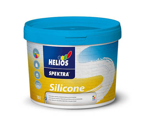 Фасадна фарба силіконова Helios SPEKTRA Silicone база В1 5 л, фото 1