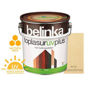 Фарба-лазур для дерева Belinka TOPLASUR UV PLUS № 12 безбарвна напівглянець 0.75л, фото 1